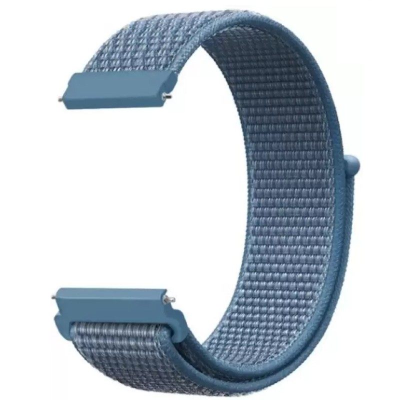 Текстилна каишка, съвместима с Huawei Watch GT5|GT4|GT3|GT3|GT2 46mm|GT 2e|Galaxy Watch 3 45mm, Прахово синьо