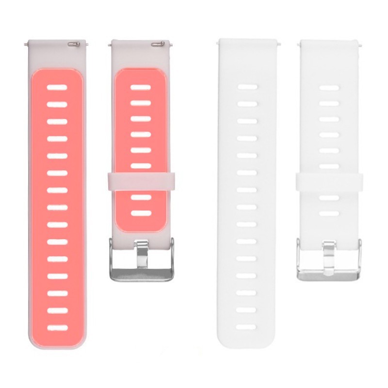 Силиконова каишка, съвместима с Huawei Watch GT5|GT4|GT3|GT3|GT2 46mm|GT 2e|Galaxy Watch 3 45mm, Кокосово бяло