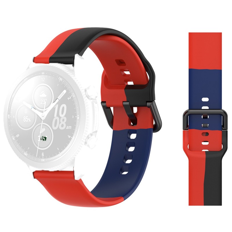 Силиконова каишка, съвместима с Huawei Watch GT5|GT4|GT3|GT3|GT2 46mm|GT 2e|Galaxy Watch 3 45mm, RBB Трио