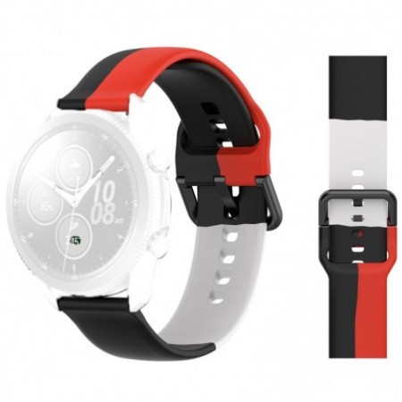 Силиконова каишка, съвместима с Huawei Watch GT5|GT4|GT3|GT3|GT2 46mm|GT 2e|Galaxy Watch 3 45mm, RBW Трио