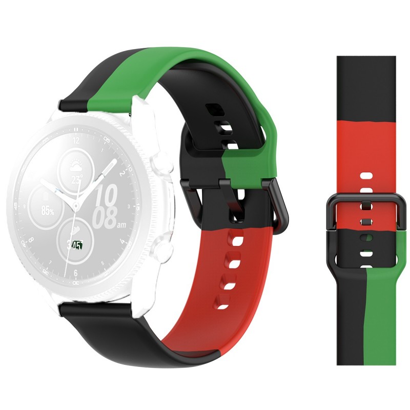 Силиконова каишка, съвместима с Huawei Watch GT5|GT4|GT3|GT3|GT2 46mm|GT 2e|Galaxy Watch 3 45mm, RGW Трио