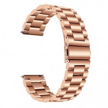 Метална каишка, съвместима със Galaxy Watch7|Watch 6|Watch 5|Huawei Watch GT4|GT3|GT3 Pro|GT2 42mm, Розово Злато