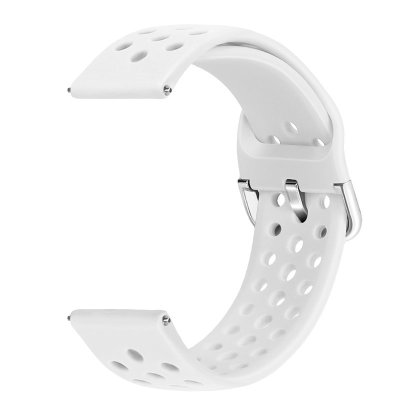 Силиконова каишка, съвместима със Galaxy Watch7|Watch 6|Watch 5|Huawei Watch GT4|GT3|GT3 Pro|GT2 42mm, Бяло