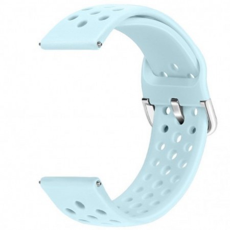 Силиконова каишка, съвместима със Galaxy Watch7|Watch 6|Watch 5|Huawei Watch GT4|GT3|GT3 Pro|GT2 42mm, Леденосиньо