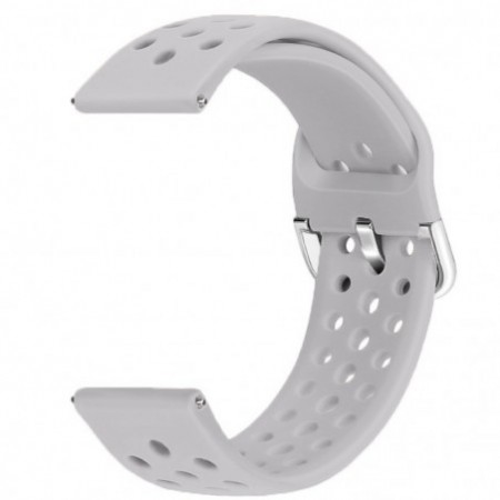 Силиконова каишка, съвместима със Galaxy Watch7|Watch 6|Watch 5|Huawei Watch GT4|GT3|GT3 Pro|GT2 42mm, Телескопи QR, Сиво