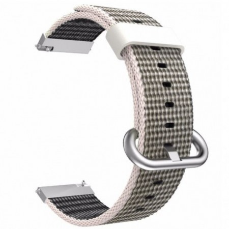Текстилна каишка, съвместима със Galaxy Watch7|Watch 6|Watch 5|Huawei Watch GT4|GT3|GT3 Pro|GT2 42mm, Сиво