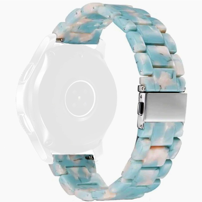 Полимерна каишка, съвместима със Galaxy Watch7|Watch 6|Watch 5|Huawei Watch GT4|GT3|GT3 Pro|GT2 42mm, Лагуна синьо