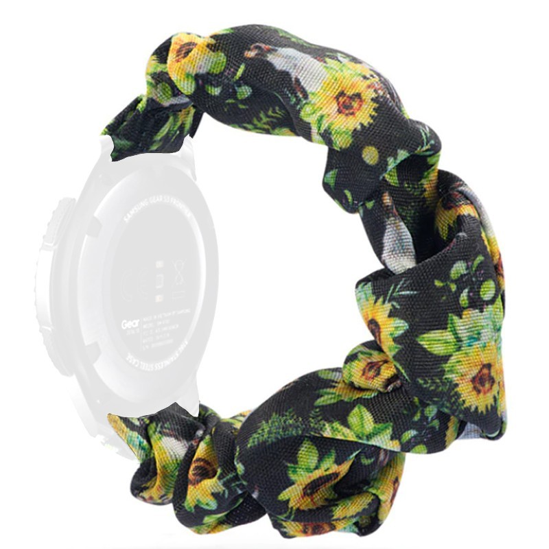 Еластична текстилна каишка, съвместима със Galaxy Watch7|Watch 6|Watch 5|Huawei Watch GT4|GT3|GT3 Pro|GT2 42mm, Скрънчи 1