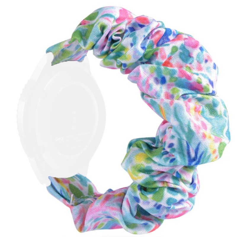 Еластична текстилна каишка, съвместима със Galaxy Watch7|Watch 6|Watch 5|Huawei Watch GT4|GT3|GT3 Pro|GT2 42mm, Скрънчи 10