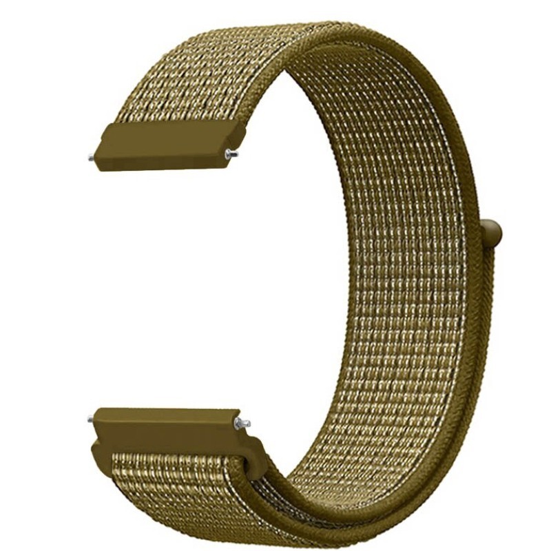 Текстилна каишка, съвместима със Galaxy Watch7|Watch 6|Watch 5|Huawei Watch GT4|GT3|GT3 Pro|GT2 42mm, Светлокафяво