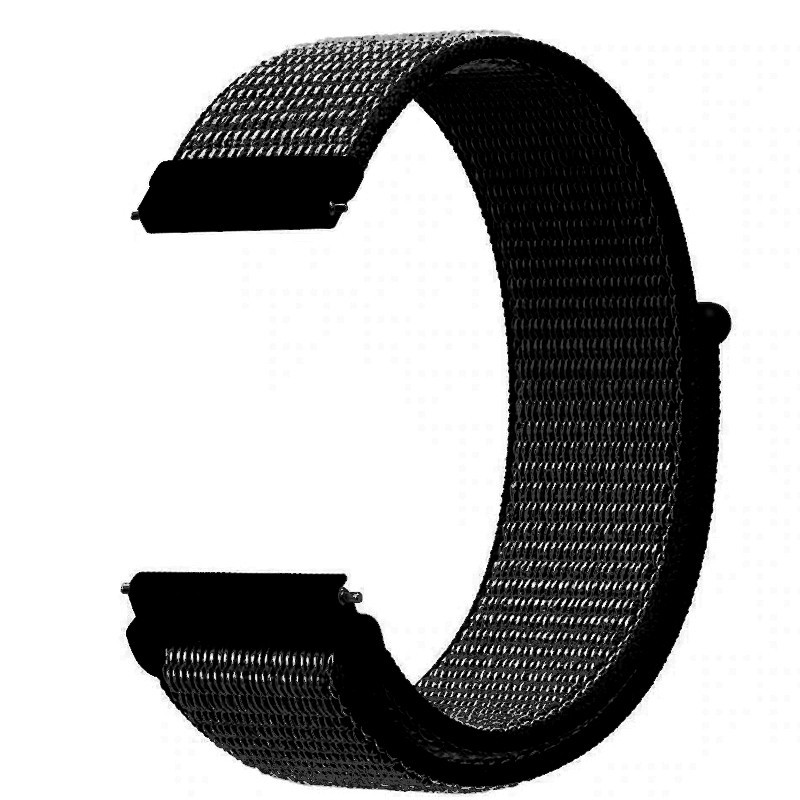 Текстилна каишка, съвместима със Galaxy Watch7|Watch 6|Watch 5|Huawei Watch GT4|GT3|GT3 Pro|GT2 42mm, Стафидено черно