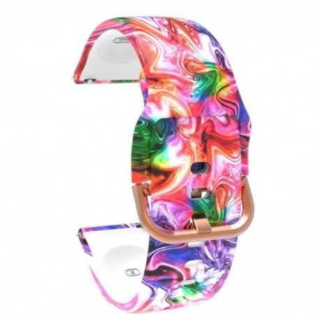 Силиконова каишка, съвместима със Galaxy Watch7|Watch 6|Watch 5|Huawei Watch GT4|GT3|GT3 Pro|GT2 42mm, Цветен фестивал