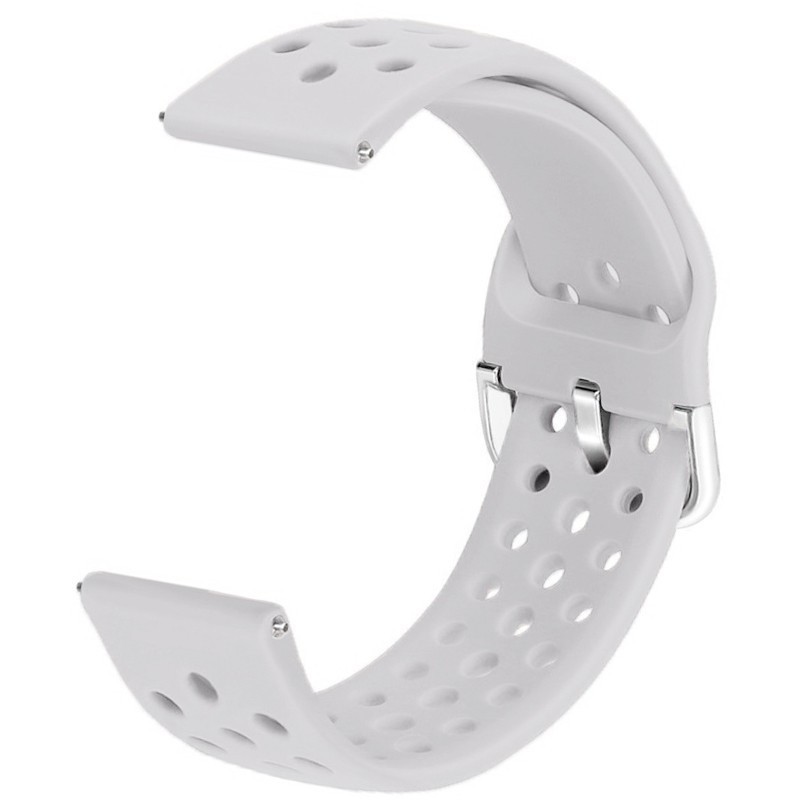 Силиконова каишка, съвместима с Huawei Watch GT5, GT4, GT3, GT2 46mm, GT 2e, Galaxy Watch 3 45mm, Сива