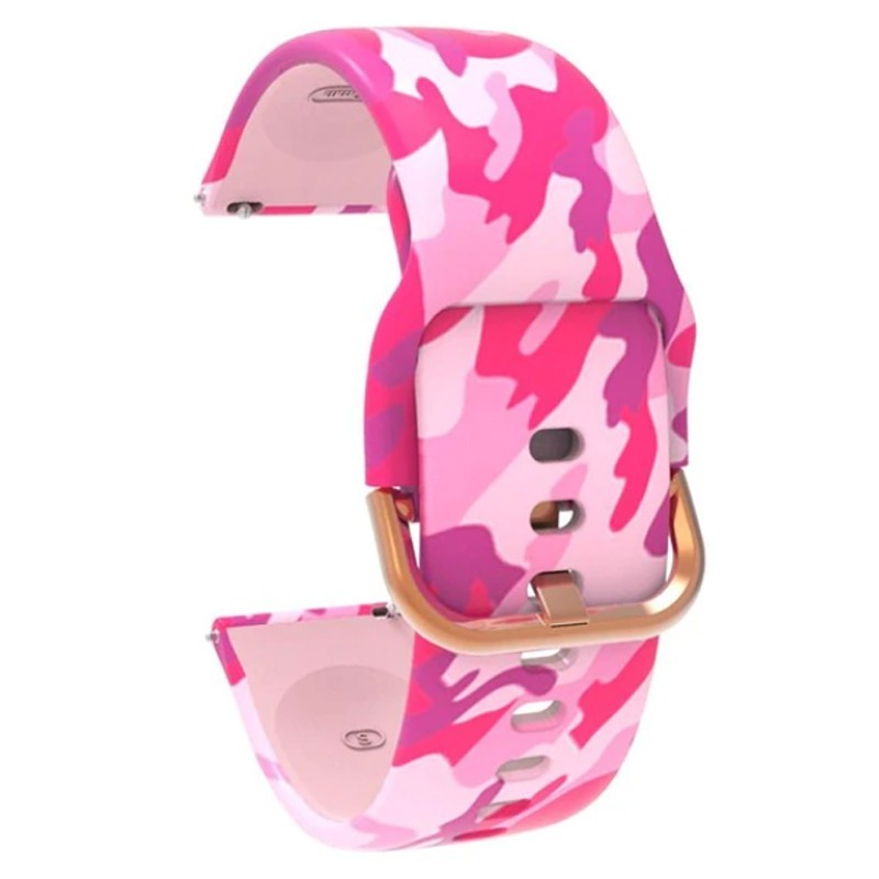 Силиконова каишка, съвместима със Galaxy Watch7|Watch 6|Watch 5|Huawei Watch GT4|GT3|GT3 Pro|GT2 42mm, Розов бонбон