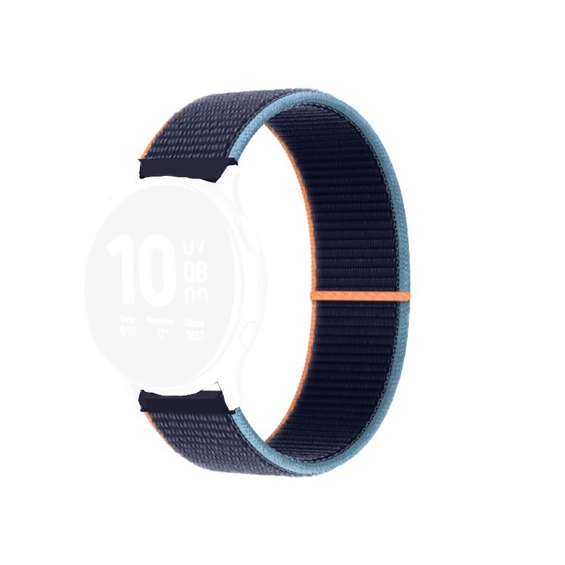 Текстилна каишка, съвместима със Galaxy Watch7|Watch 6|Watch 5|Huawei Watch GT4|GT3|GT3 Pro|GT2 42mm, Трицветен микс