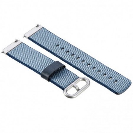 Текстилна каишка, съвместима с Huawei Watch GT5, GT4, GT3, GT2 46mm, GT 2e, Galaxy Watch 3 45mm, Синя