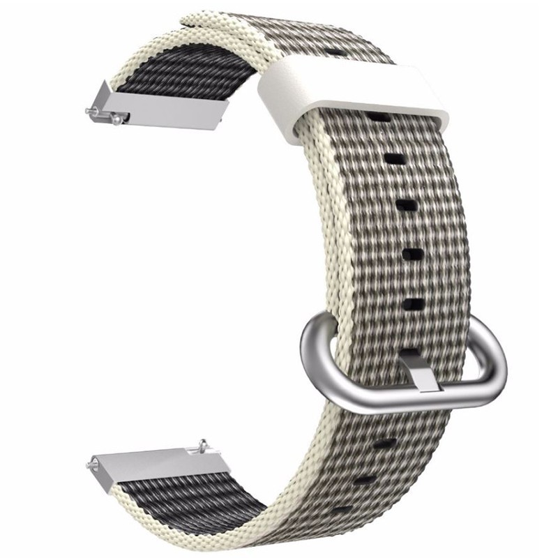 Текстилна каишка, съвместима с Huawei Watch GT5, GT4, GT3, GT2 46mm, GT 2e, Galaxy Watch 3 45mm, Сива