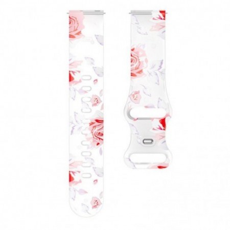 Кожена каишка, съвместима със Galaxy Watch7|Watch 6|Watch 5|Huawei Watch GT4|GT3|GT3 Pro|GT2 42mm, Червеникави петна