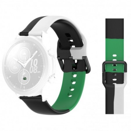 Силиконова каишка, съвместима със Galaxy Watch7|Watch 6|Watch 5|Huawei Watch GT4|GT3|GT3 Pro|GT2 42mm, BWG Трио