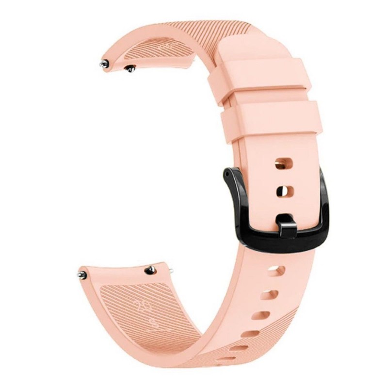 Силиконова каишка, съвместима със Galaxy Watch7|Watch 6|Watch 5|Huawei Watch GT4|GT3|GT3 Pro|GT2 42mm, Бледо розово