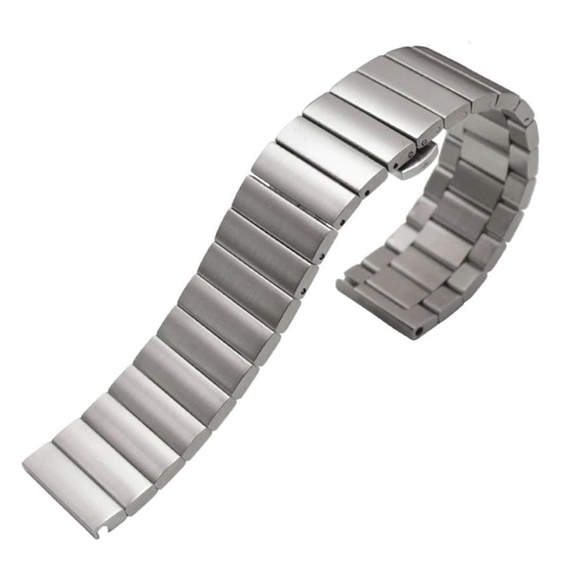 Метална каишка, съвместима с Huawei Watch GT5, GT4, GT3, GT2 46mm, GT 2e, Galaxy Watch 3 45mm, 17см, Сребриста