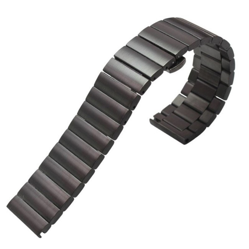 Метална каишка, съвместима с Huawei Watch GT5, GT4, GT3, GT2 46mm, GT 2e, Galaxy Watch 3 45mm, 17см, Черна