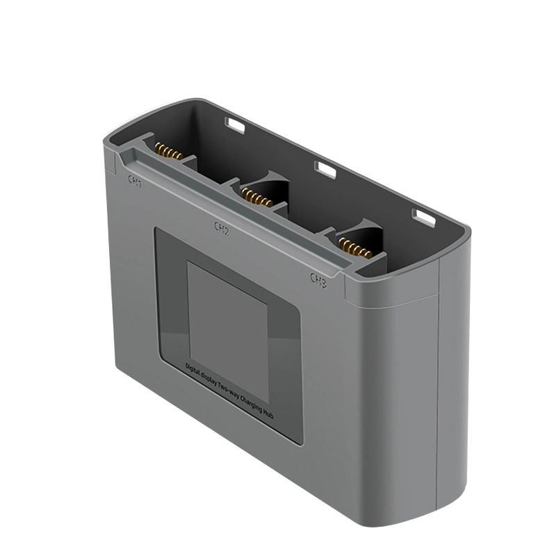 Троен заряден хъб с LED дисплей за батерии DJI Mini 2/2 SE/4K – интелигентно зареждане
