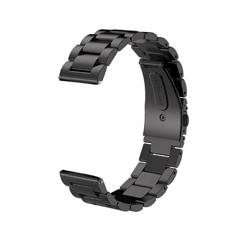 Метална каишка, съвместима с Huawei Watch GT5, GT4, GT3, GT2 46mm, GT 2e, Galaxy Watch 3 45mm, Черна