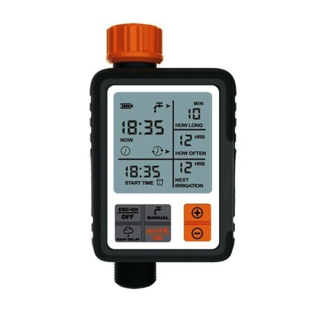 Програматор за напояване с IPX4, месингов конектор, бонус конектор и ланца